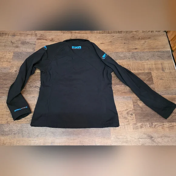 FXR Womens Black/Blue Mountain Soft Shell Jacket Breathable Size 10 - Picture 5 of 6